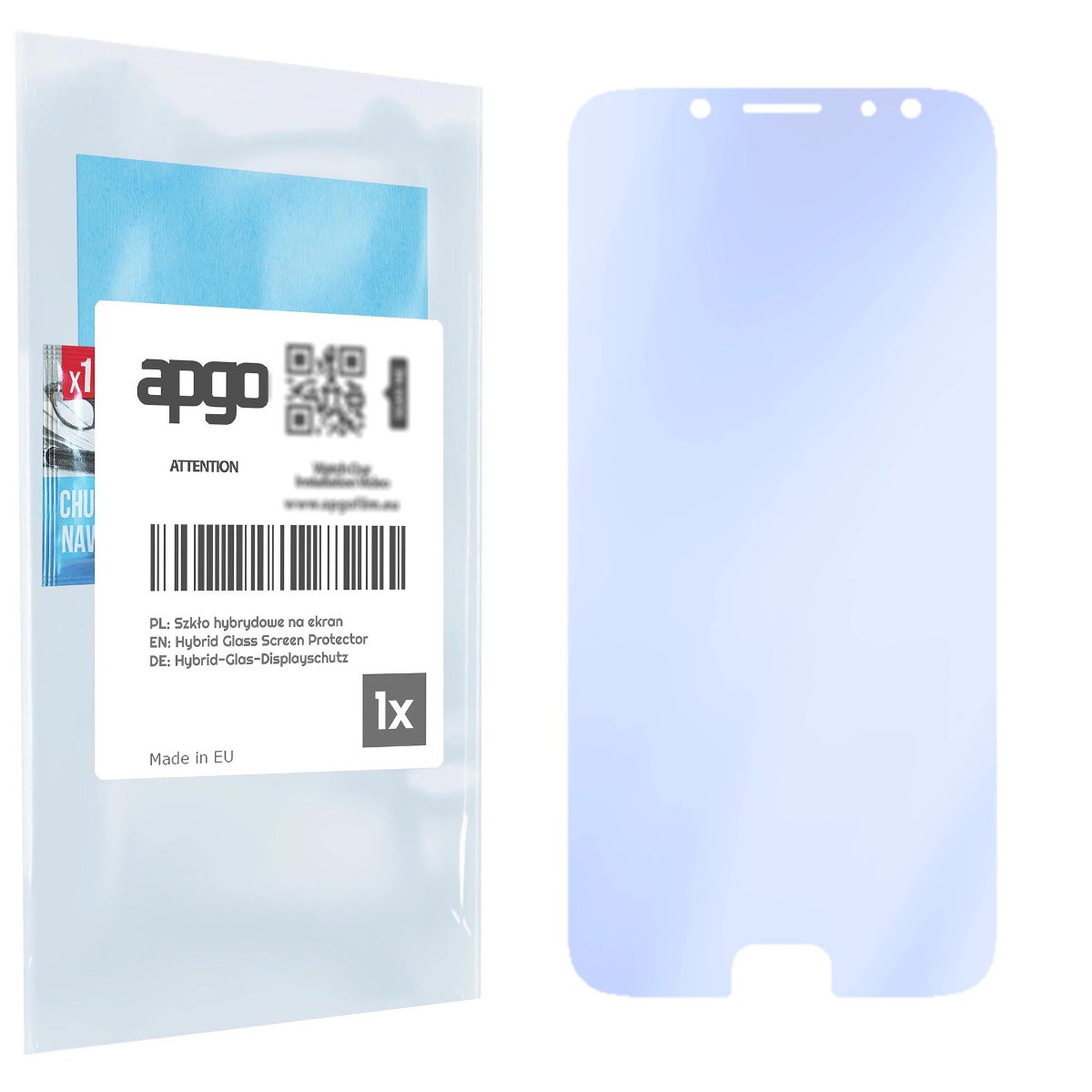 Szkło ochronne na ekran Hybrydowe 9H zamiennik hartowanego do Samsung Galaxy J7 (2017) - apgo PRO Flexible Hybrid Glass nie pękające