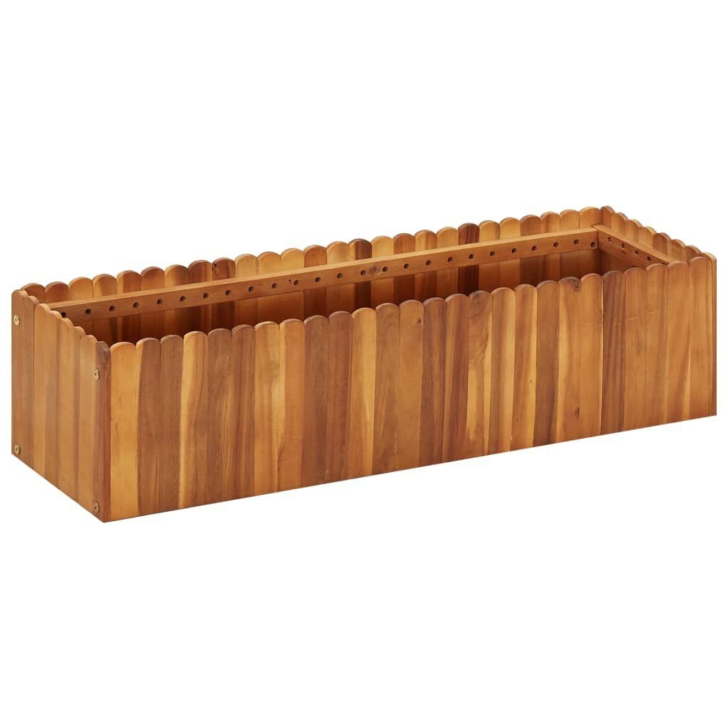 vidaXL Donica ogrodowa, 100x30x25 cm, lite drewno akacjowe