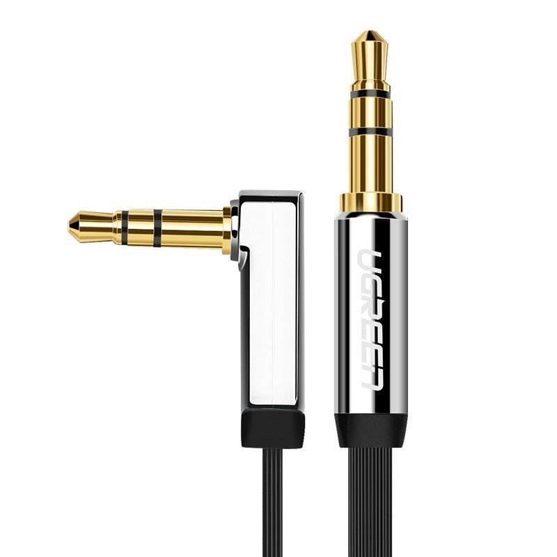 UGREEN płaski kabel przewód audio AUX 3,5 mm mini jack 5m srebrny (10729) - 5 10729