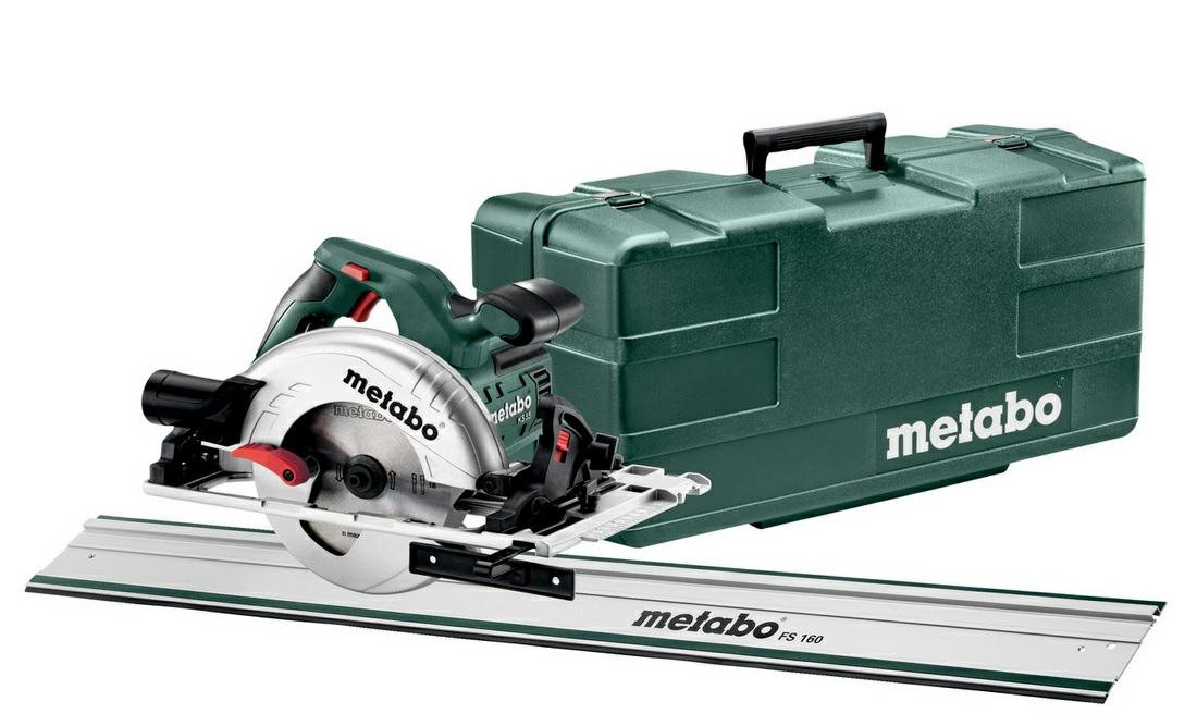 Metabo Ręczna pilarka tarczowa KS 55 FS SET + szyna 1600mm 691064000