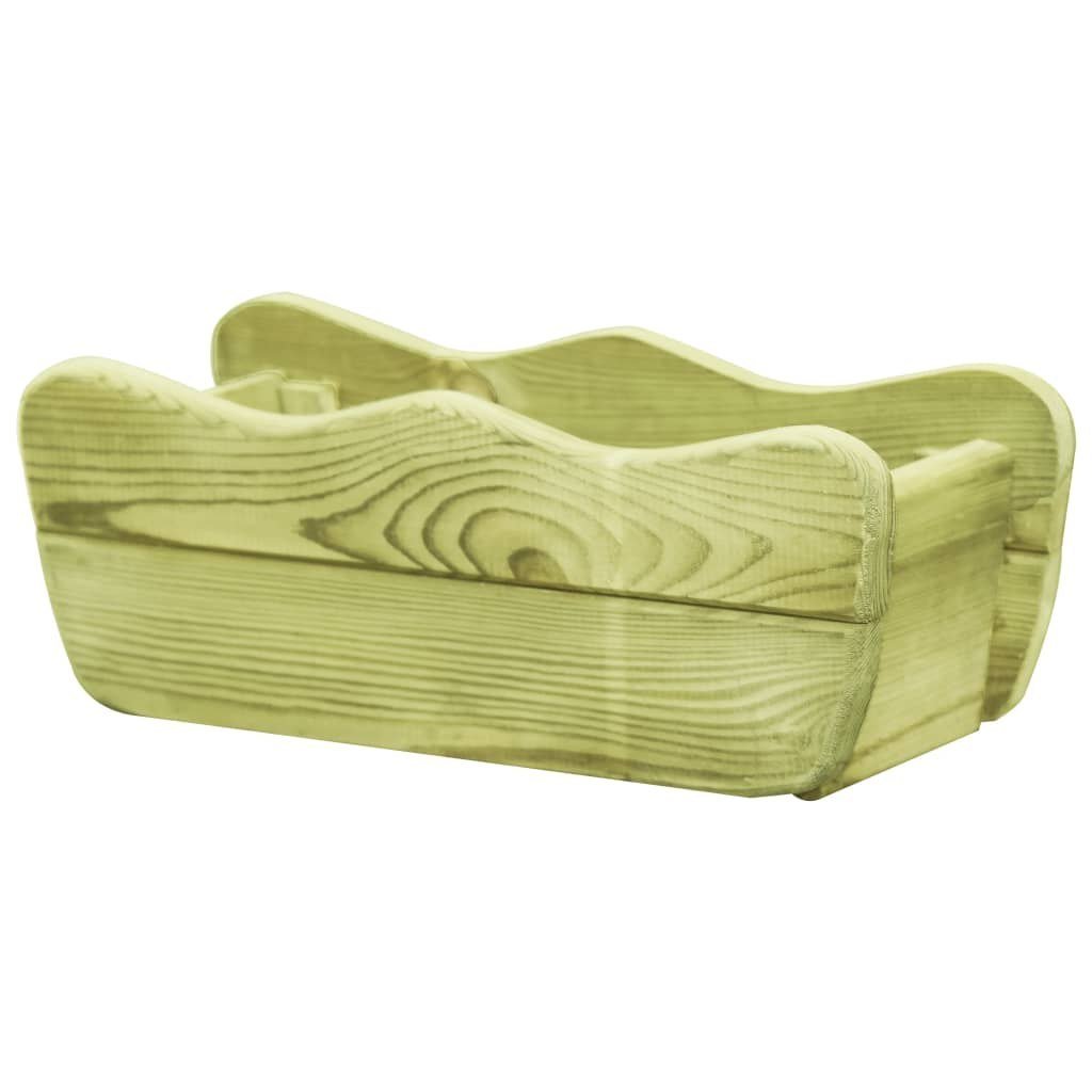 vidaXL Donica ogrodowa, 50x18x18 cm, impregnowane drewno sosnowe FSC