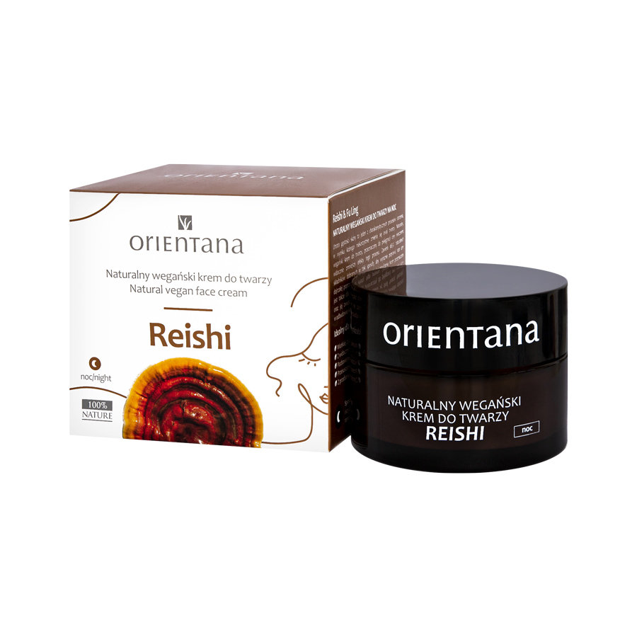 Orientana Reishi Night Wegański krem do twarzy na noc 50ml