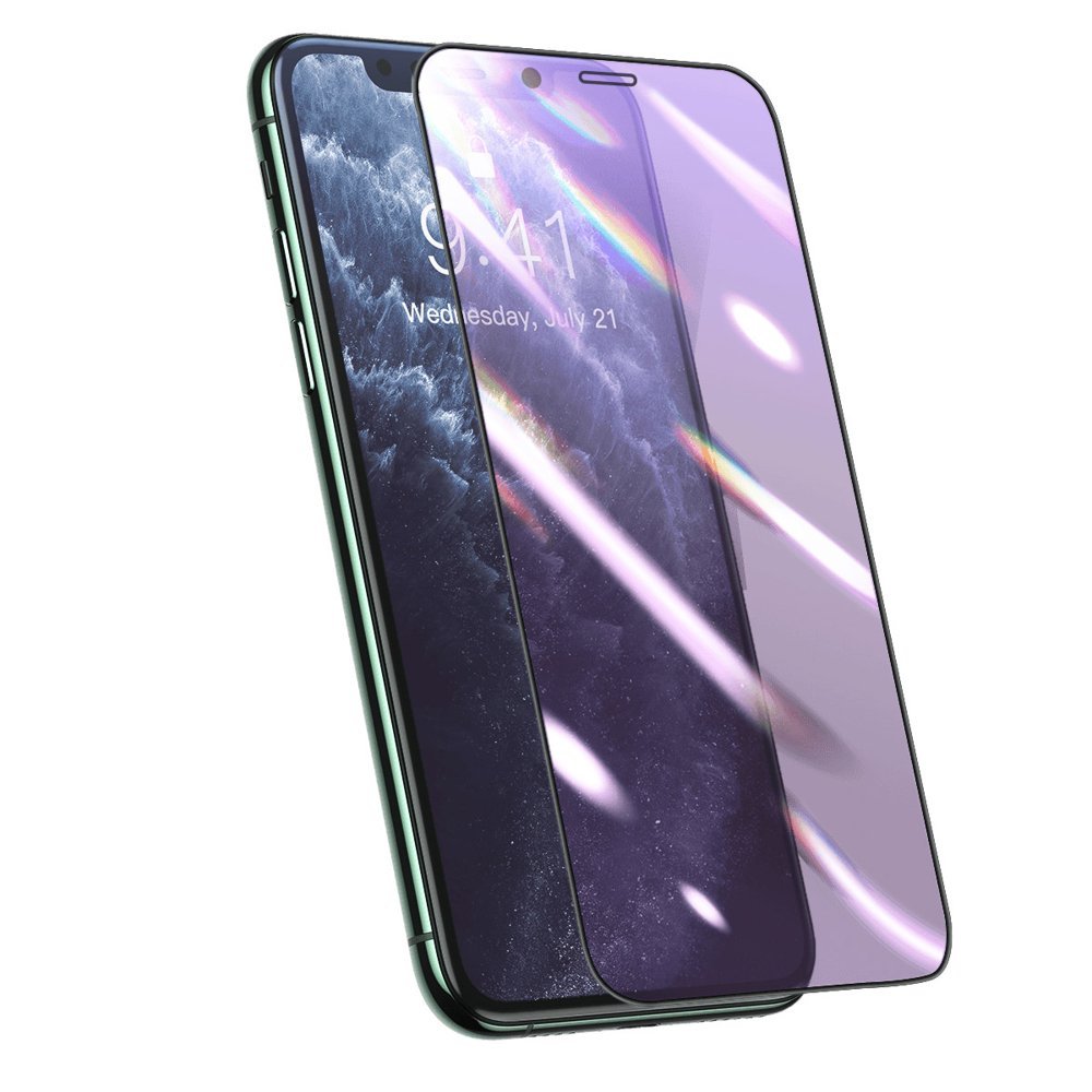 Baseus Baseus SGAPIPH65S-HB01 | Folia ochronna z filtrem Anti Blue-Light na cały ekran 3D samoregenerująca do  iPhone Xs Max / 11 Pro Max 6,5''