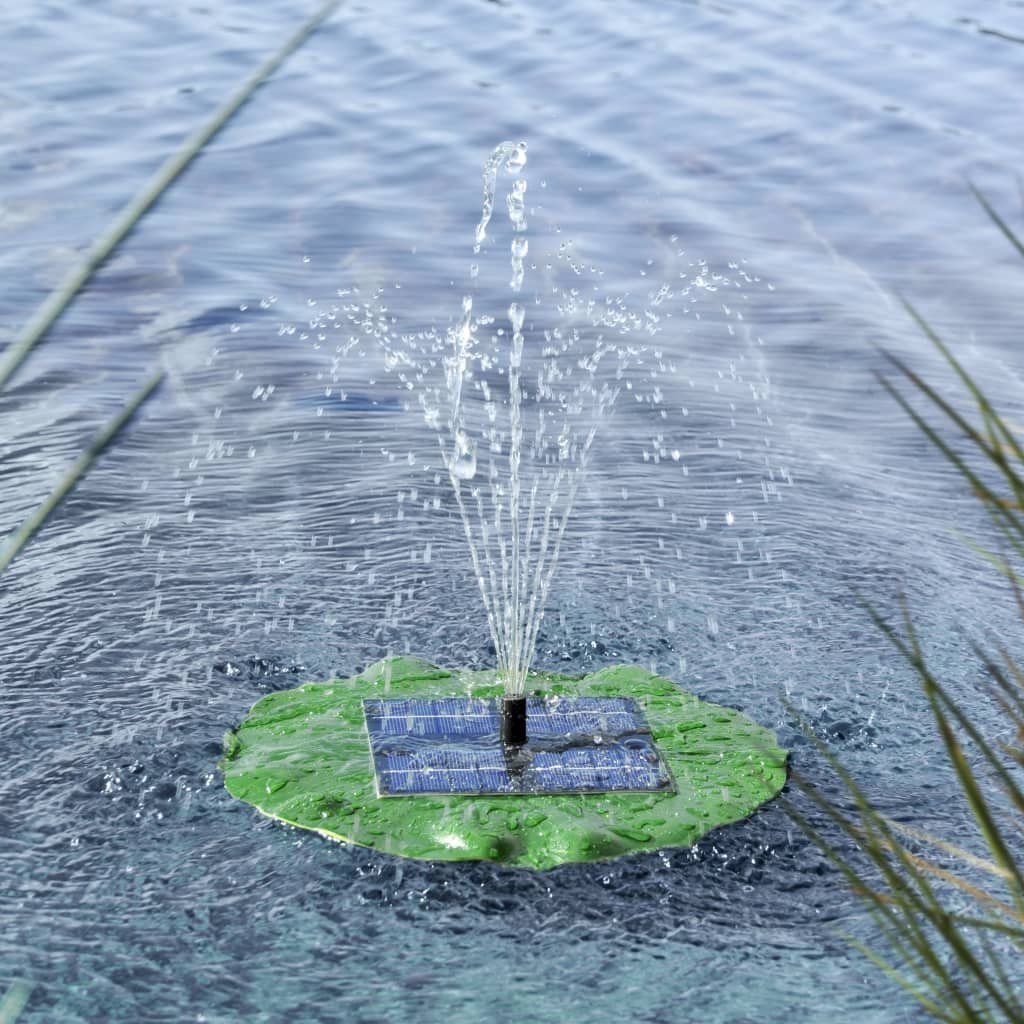 Haushalt HI Pływająca fontanna z pompą, solarna, w kształcie liścia lotosu