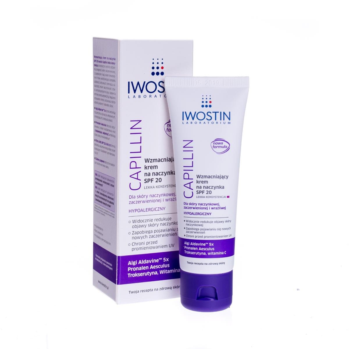 Фото - Крем і лосьйон Iwostin Capillin Wzmacniający krem na naczynka SPF 20 40 ml