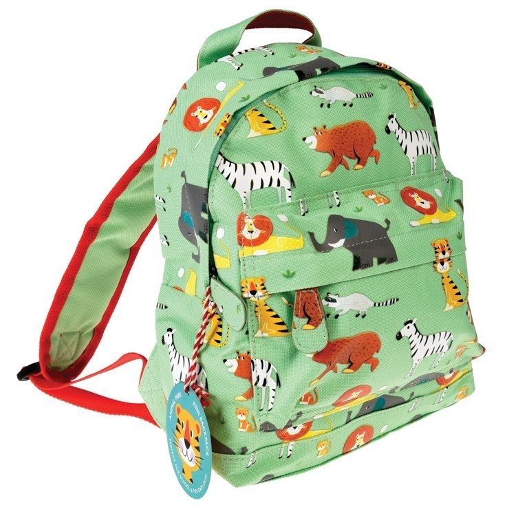Rex London Trade Zwierzątka zielone - mini plecak - Rex London Trade PLECAK MINI ZWIERZĄTKA ZIE