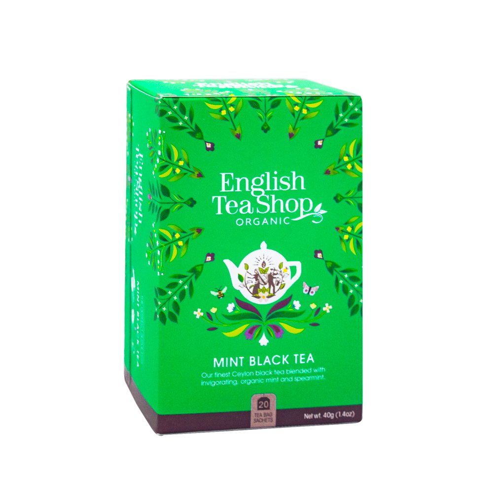 English Tea Shop,  herbata czarna Mint Black Tea, 20 saszetek