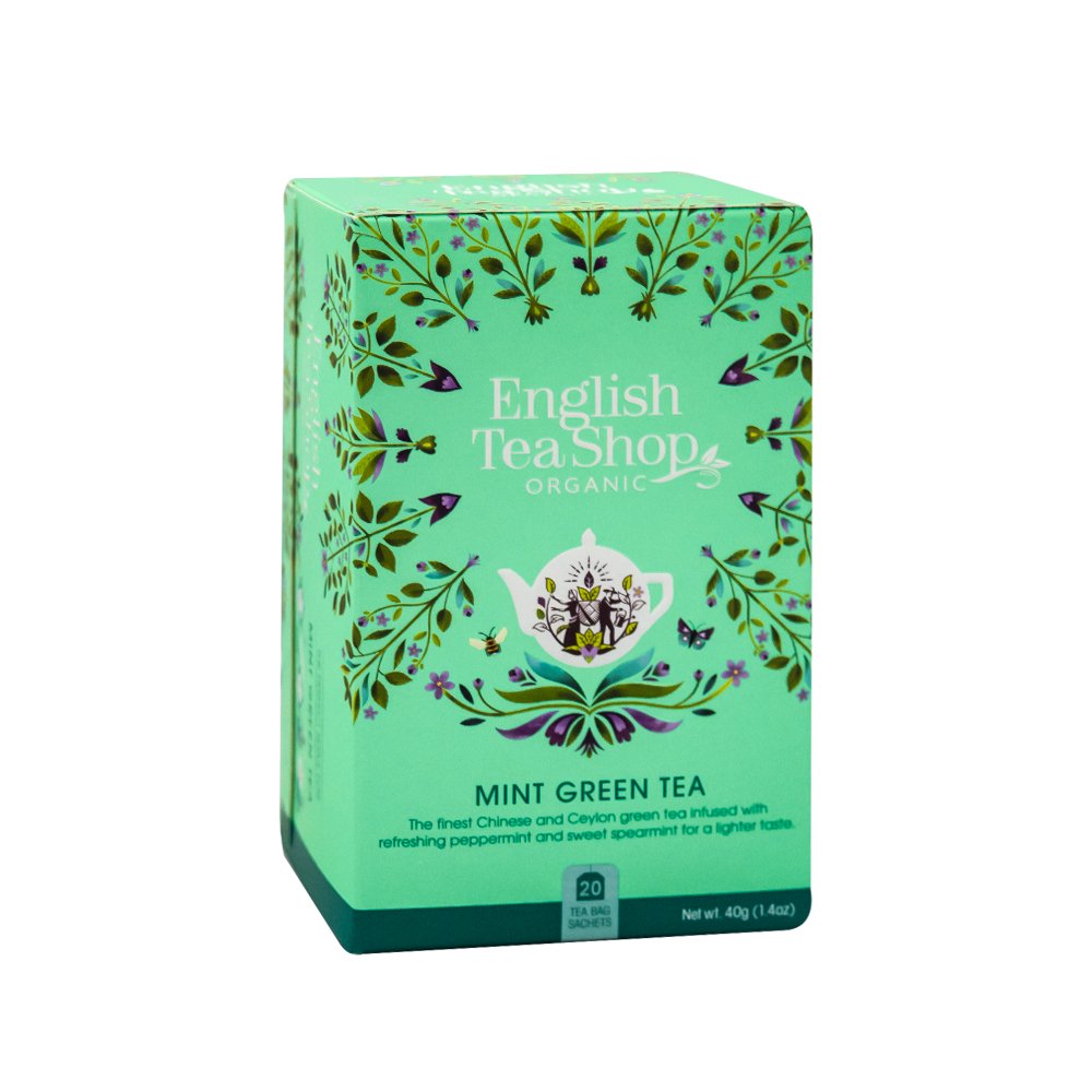 English Tea Shop, herbata zielona Mint Green Tea, 20 saszetek