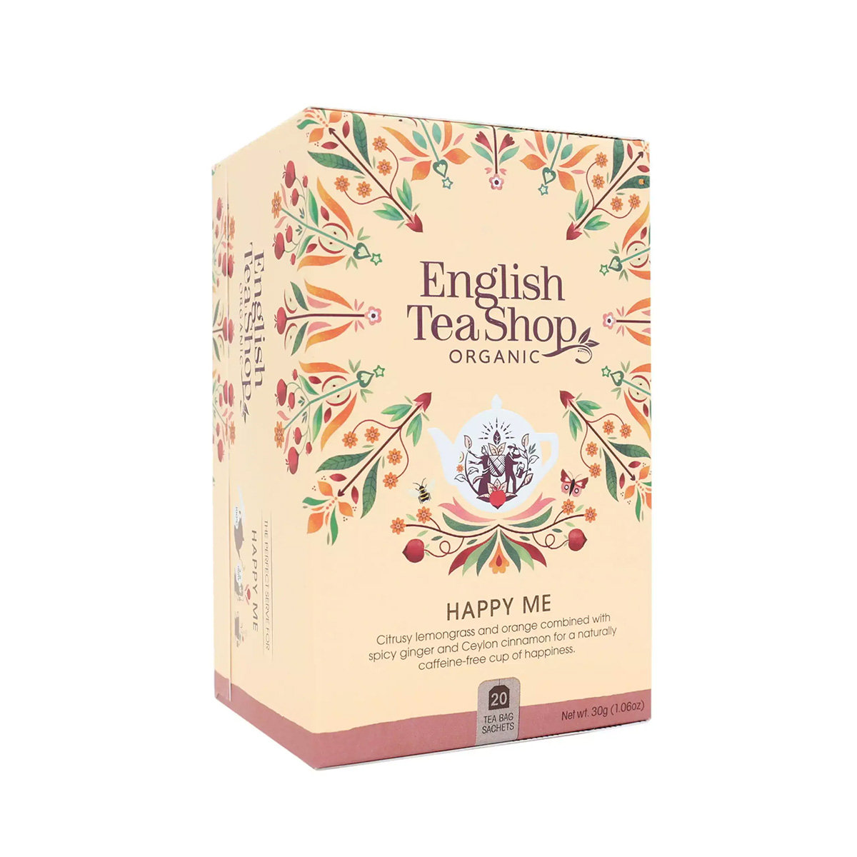 English Tea Shop, herbata ziołowa Wellness Happy Me, 20 saszetek