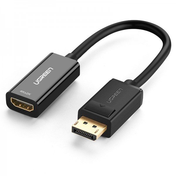 Ugreen Adapter, kabel DisplayPort (męski) - HDMI (żeński) UGREEN MM137, FullHD (czarny) UGR378