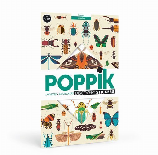 Poppik, Plakat wyklejanka, owady