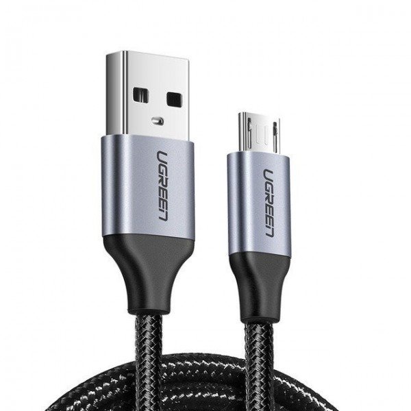 UGREEN Kabel micro USB QC 3.0 2.4A 1.5m (czarny)