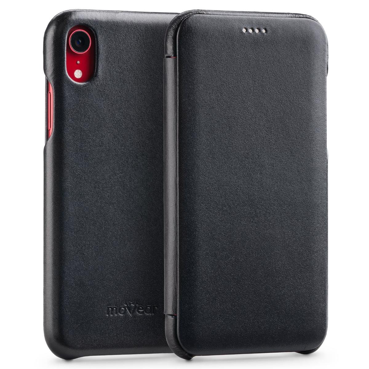 moVear Etui Skórzane slim Apple iPhone Xr czarne pokrowiec MOVEAR AIPXRS0S0BKVBR