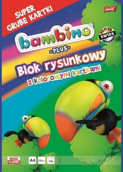 St. Majewski Blok rysunkowy A4 kolorowy 16k Bambino PLUS p10