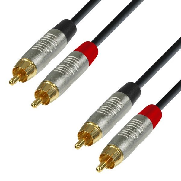 ah Cables adam hall 4 Star Series rean audio 2 X wtyczka cinch na 2 X wtyk cinch, 1,5 m K4TCC0150