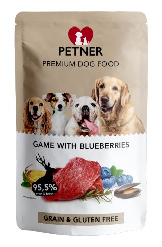 Petner Petner Dziczyzna z borówką 500g - 500g Dziczyzna z borówką