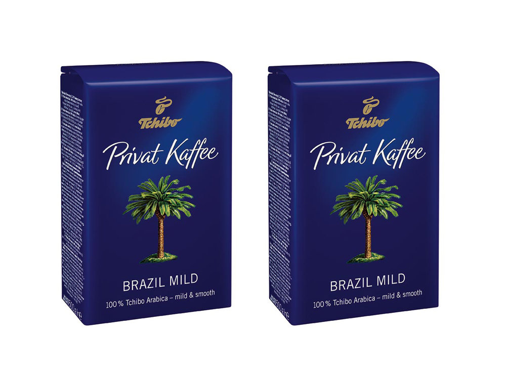 Tchibo, kawa ziarnista Privat Kaffee Brazil Mild, 2 x 500g