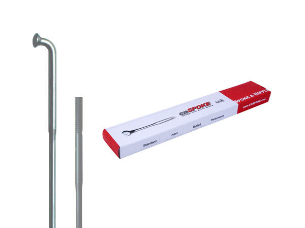 CNSPOKE Szprychy DB454 2.0-1.8-2.0 stal nierdzewna 258mm srebrne + nyple 144szt 5907558600964