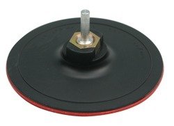 Vorel Tarcza gum.125mm M14 z rzepem +trzpień, 08316