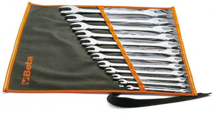 BETA KLUCZE PŁASKIE DWUSTRONNE KOMPLET 12 elem.  6-32mm