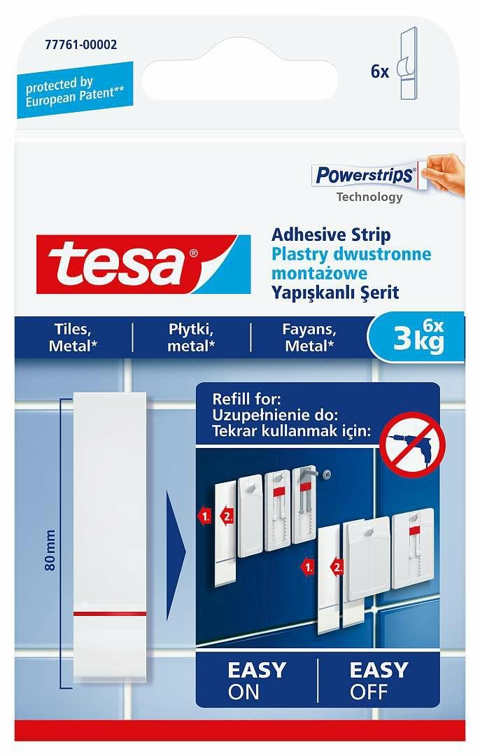 TESA Plastry montażowe do płytek TESA SMART MOUNTING SYSTEM TESA