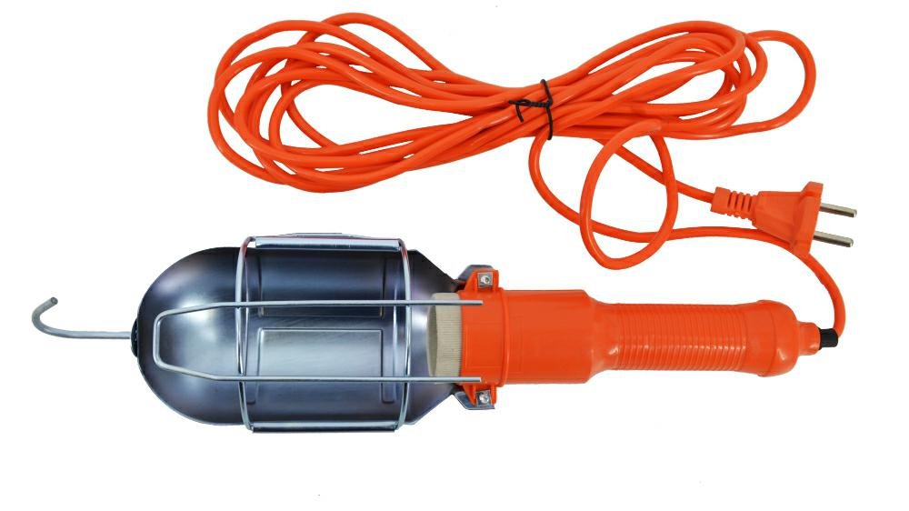 Awtools Lampa Warsztatowa Pomarańczowa 220V 10M Guma