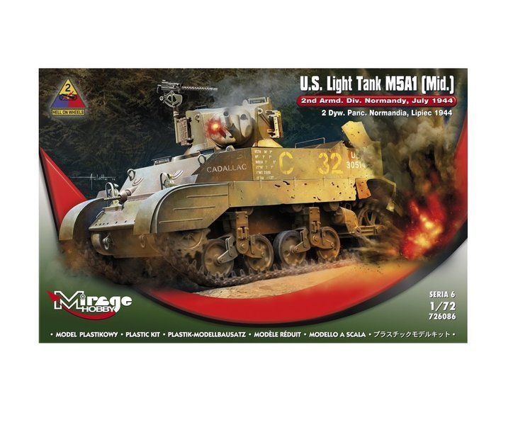 Mirage Hobby Lekki Czołg "M5A1" Normandia