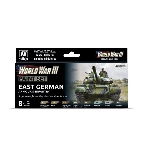 Zestaw Farb Vallejo WWIII East German Armour & Infantry