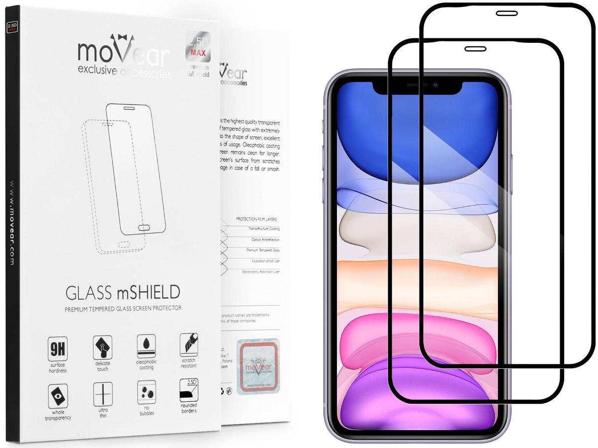 2 szt Szkło Ochronne 2.5D 9H do iPhone 11 Movear