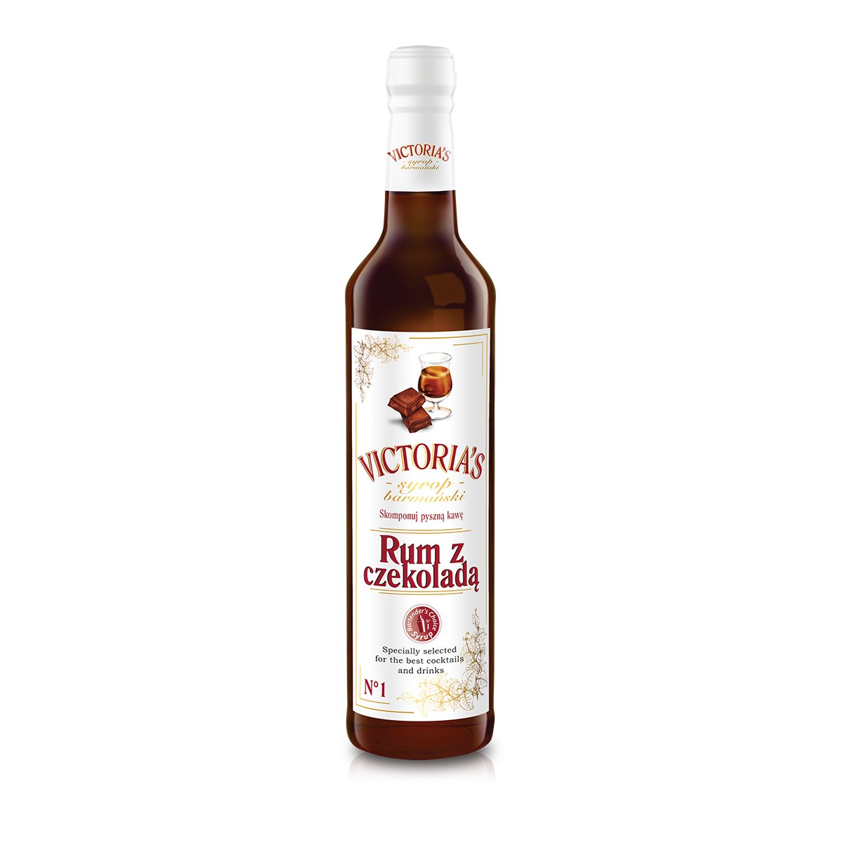 Victoria Cymes SYROP BARMAŃSKI RUM Z CZEKOLADĄ 490 ML SPÓŁKA Z O.O. 490 MLSZT.