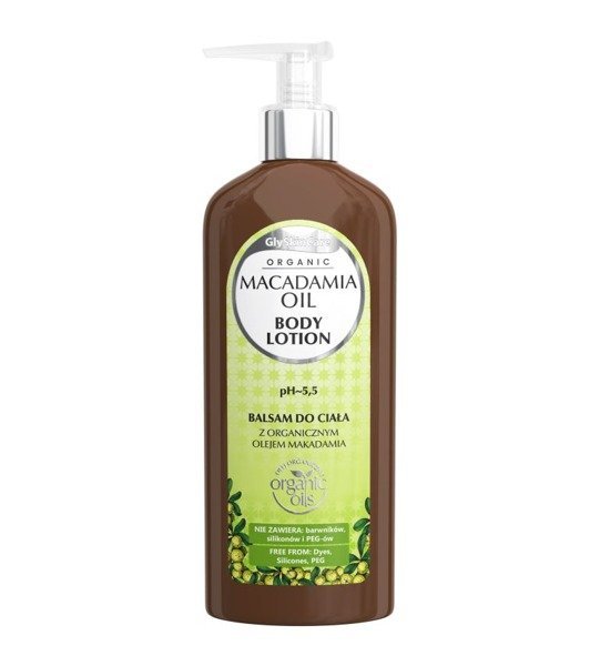 GlySkinCare ORGANIC MACADAMIA OIL - BODY LOTION - Balsam do ciała z organicznym olejem makadamia GLYCOMA