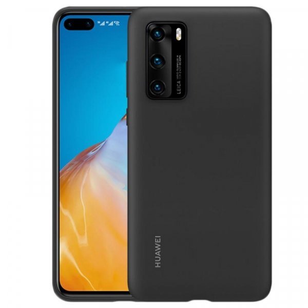 Huawei Plecki silikonowe do Huawei P40 czarne