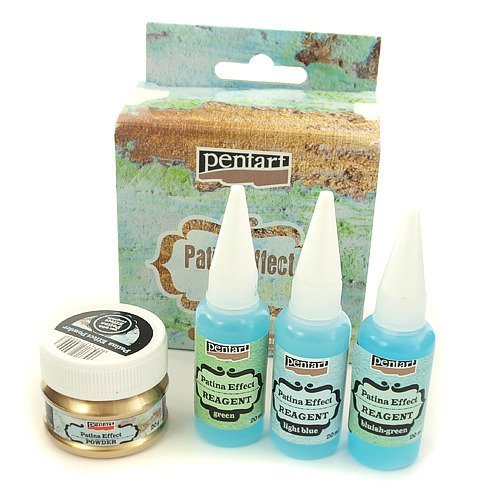 Efekt patyny Pentart - zestaw 20 g + 3x20 ml