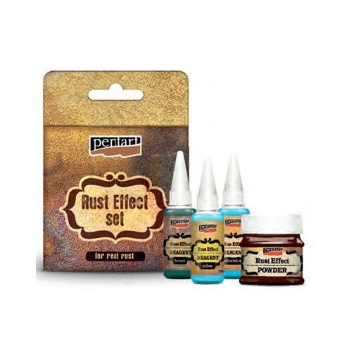 Efekt rdzy Pentart - zestaw 180 g + 3x20 ml