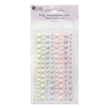 DP Craft Perły samoprzylepne 120 sztuk Pastel Candies