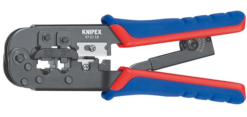 Knipex 97 51 10 Zaciskarka do skrętki RJ45 RJ12