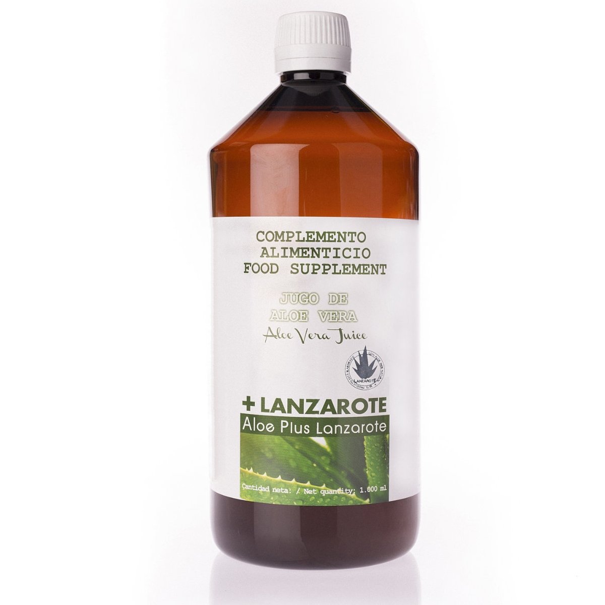 100% Sok Aloesowy z miąższem  Aloe Plus Lanzarote 1L