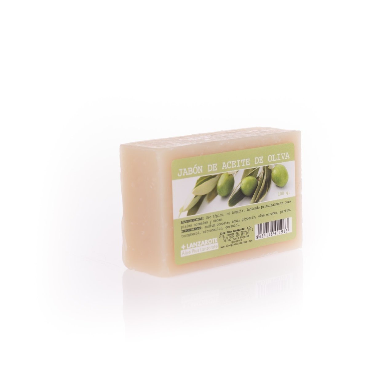 Naturalne Mydełko Oliwkowe 100g Aloe Plus Lanzarote