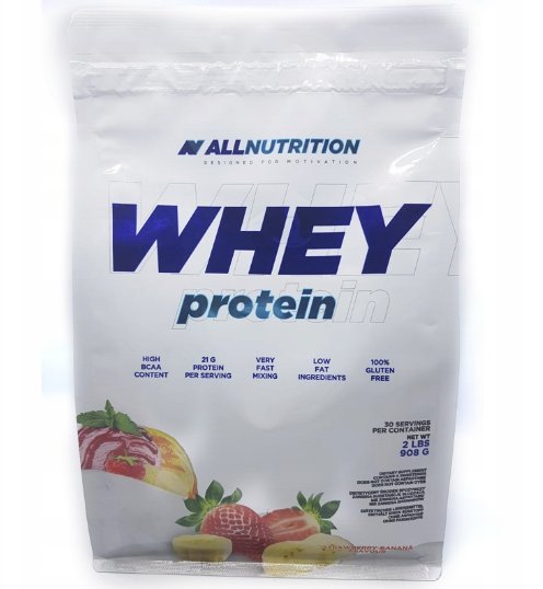 ALLNUTRITION Whey protein strawberry & banana - 908 g