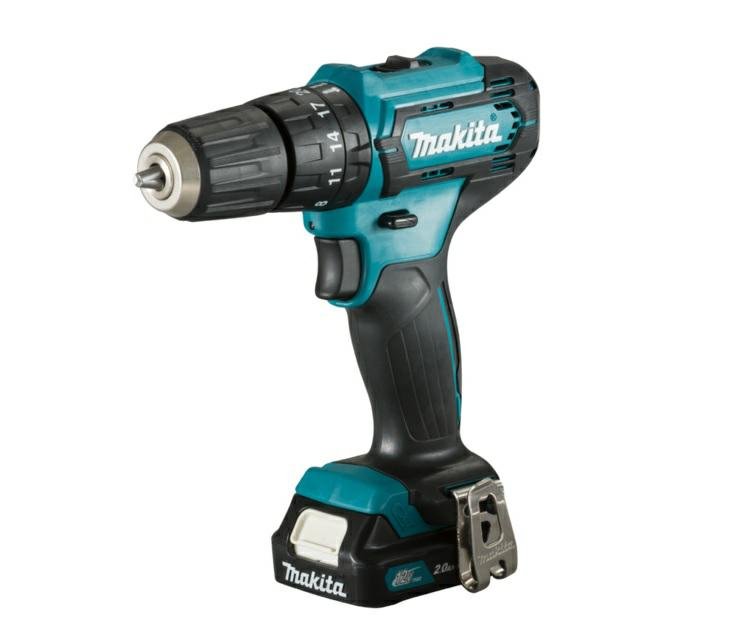 Makita akumulatorowa wiertarko-wkrętarka udarowa 12V Li-Ion, 3 akumulatory 2,0Ah, [HP333DSAE]