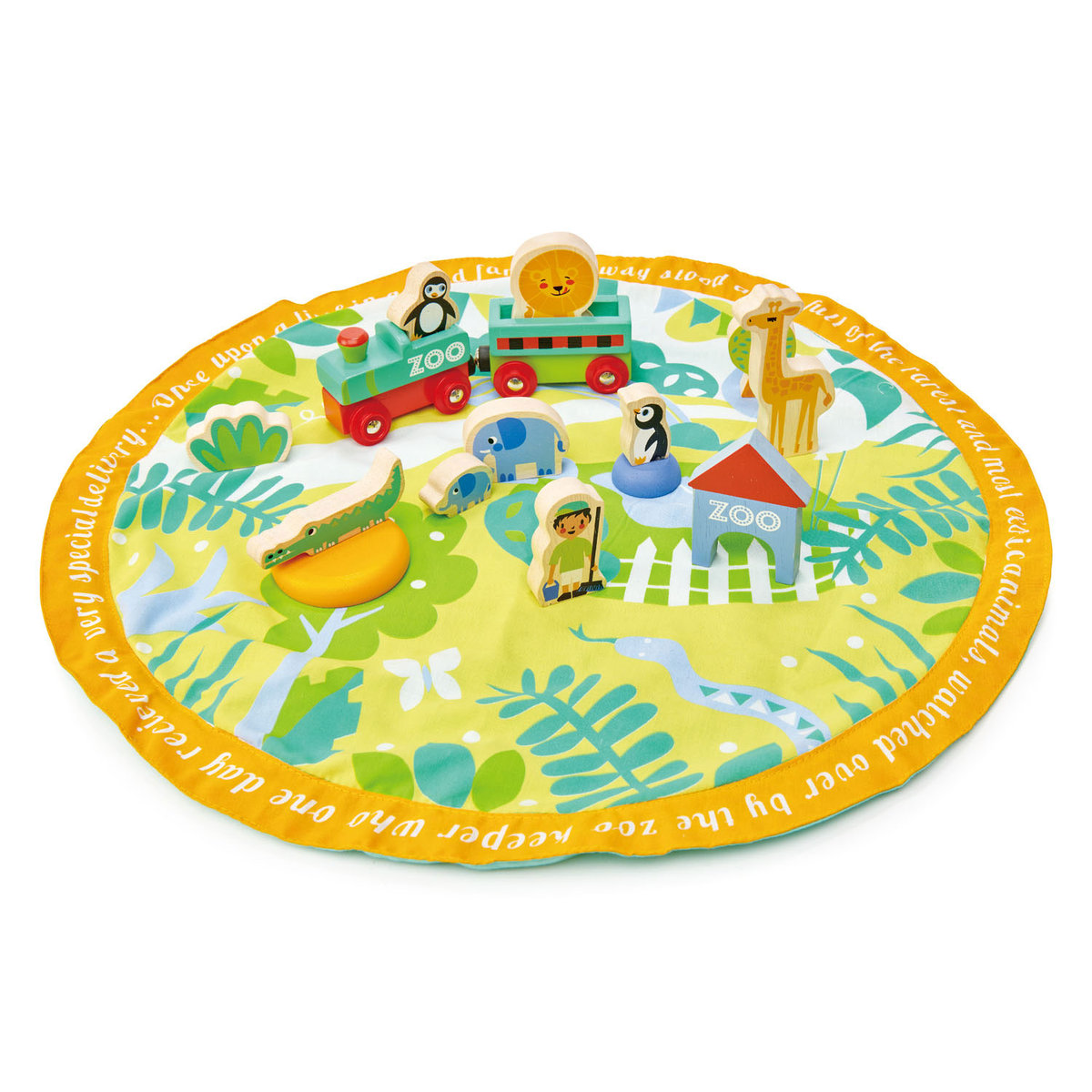Tender Leaf Toys tender leaf toys - Mata z Drewnianymi Zabawkami  -  Safari, Tender Leaf Toys