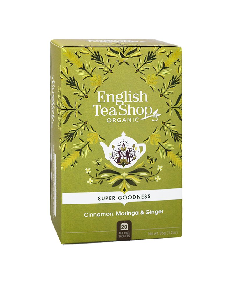 English Tea Shop, herbata ziołowa Cinnamon Moringa & Ginger, 20 saszetek
