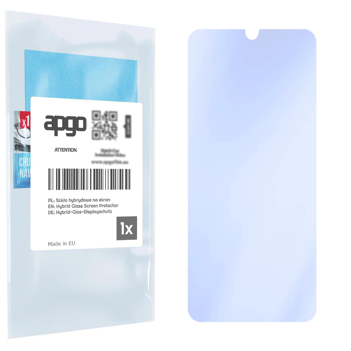 Szkło ochronne na ekran Hybrydowe 9H zamiennik hartowanego do LG V60 ThinQ 5G UW - apgo PRO Flexible Hybrid Glass nie pękające