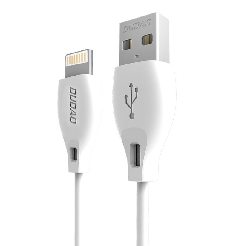 Zdjęcia - Kabel Dudao Przewód  do iPhone USB - Lightning 2.4A 1m biały 