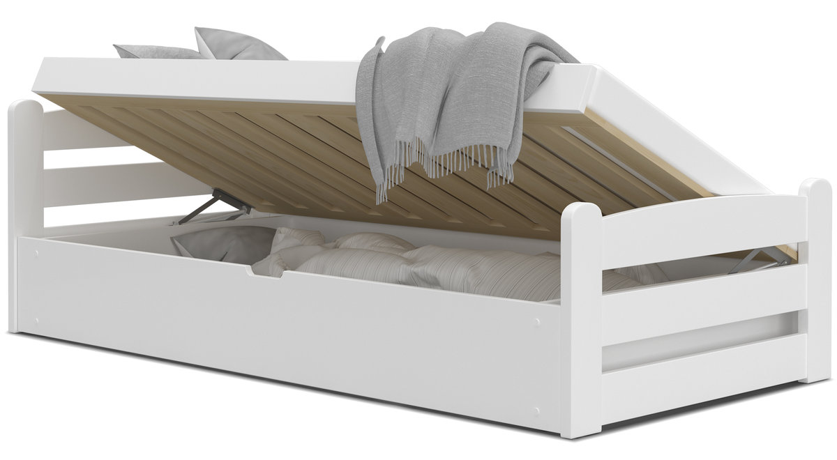 Łóżko 90x200 + materac podnoszone DAWID