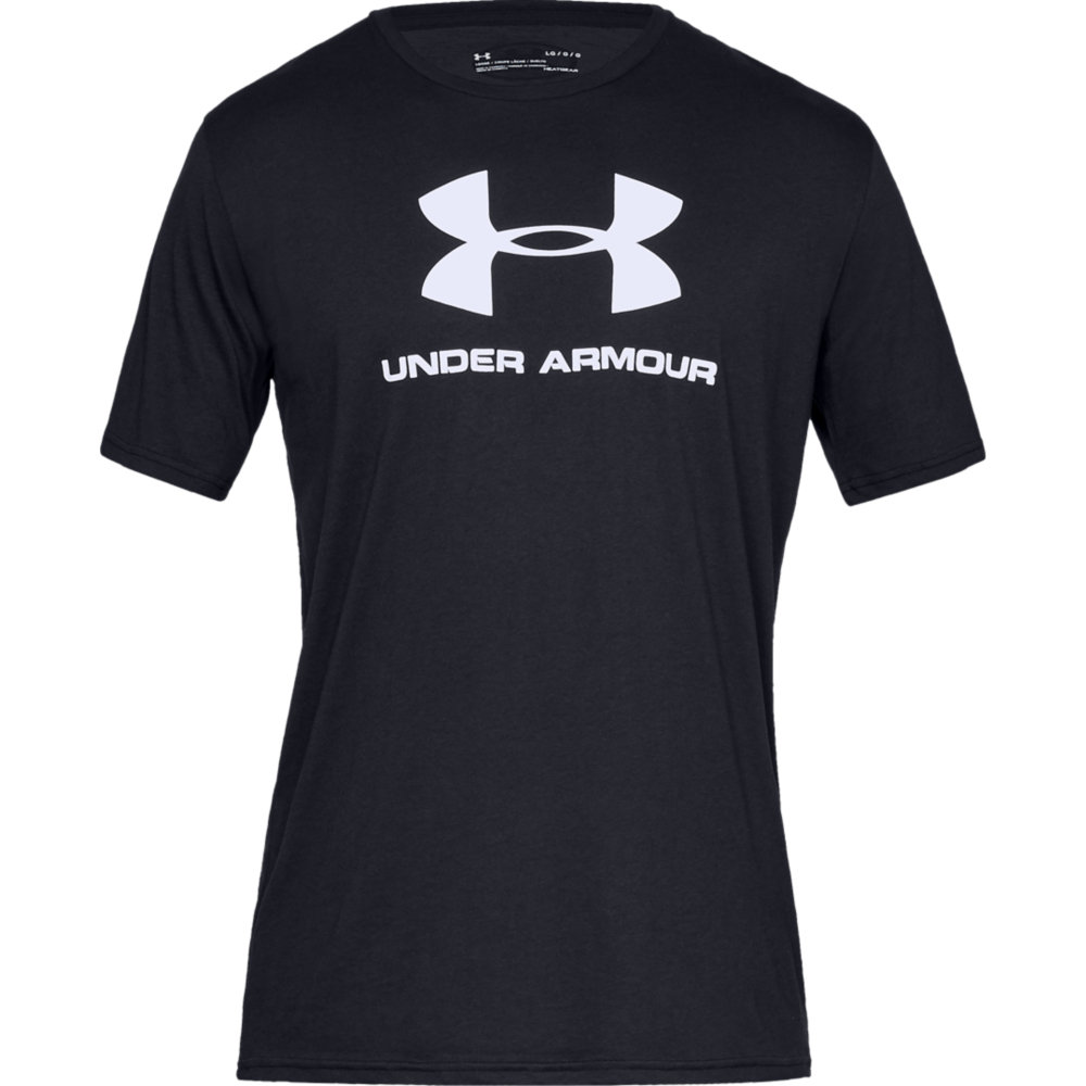 Under Armour, Koszulka męska, SPORTSTYLE LOGO SS 1329590-001, czarny, rozmiar M