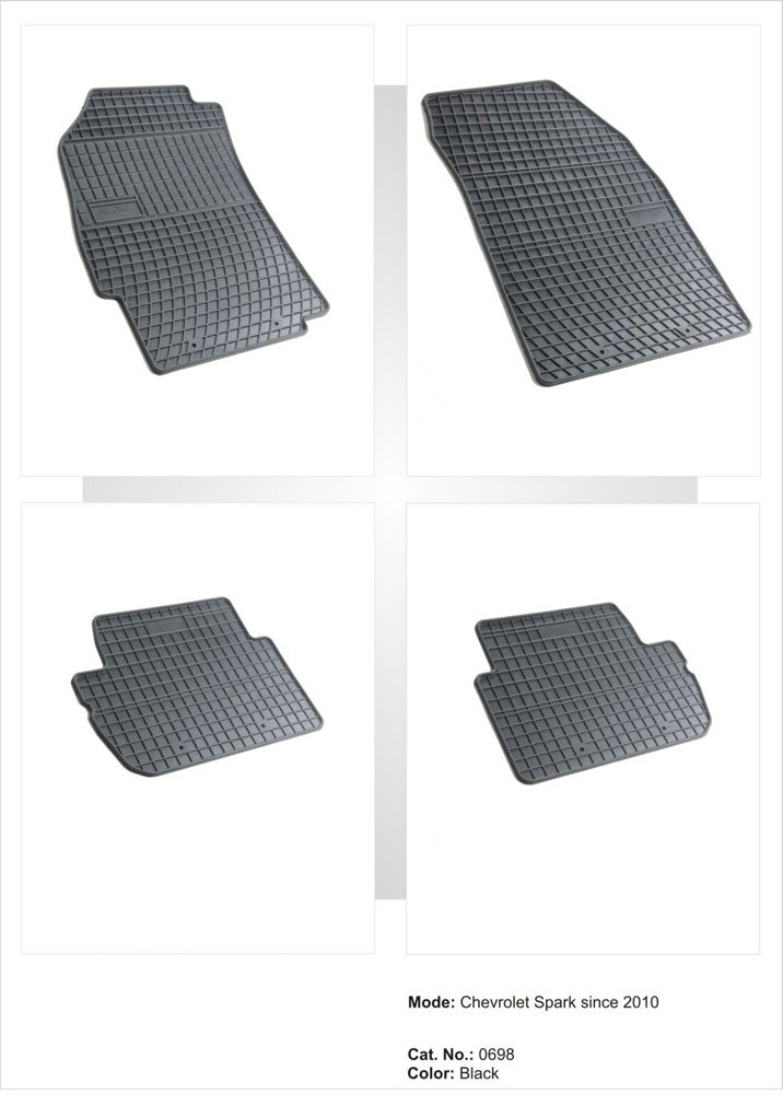 Frogum Dywaniki samochodowe gumowe Chevrolet Spark 2010- 0698