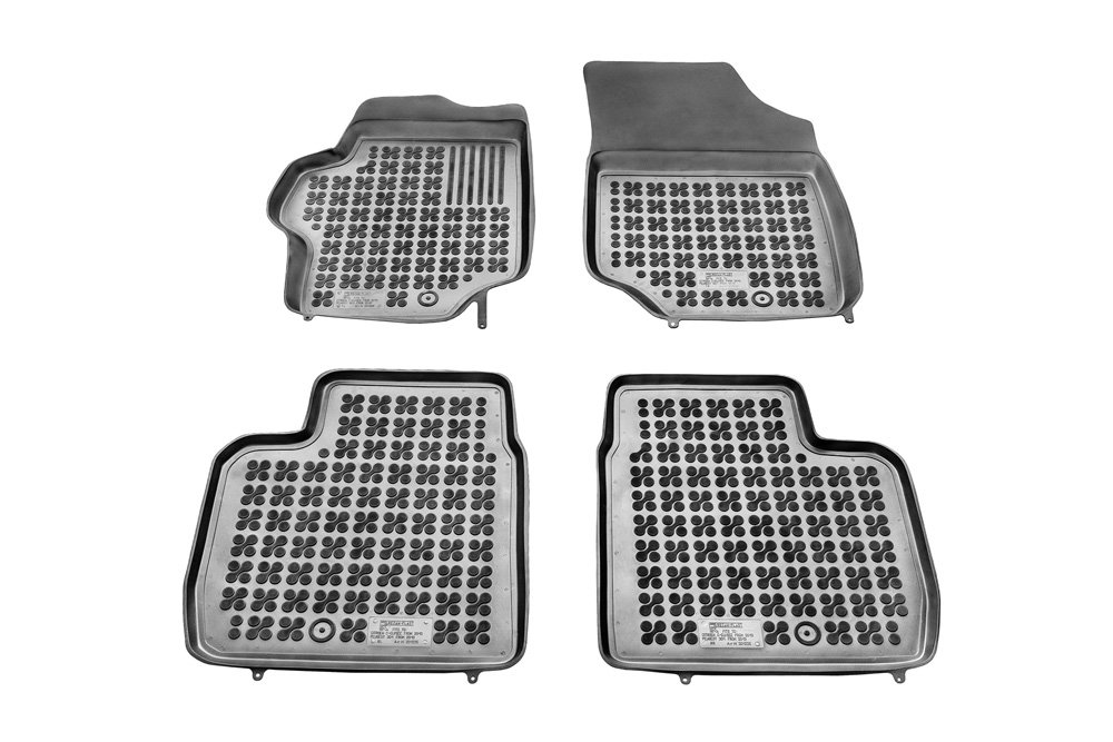 REZAW PLAST Dywaniki gumowe czarne PLAST 201226, 4 szt, Citroen C-Elysee od 2012 PLAST 201226