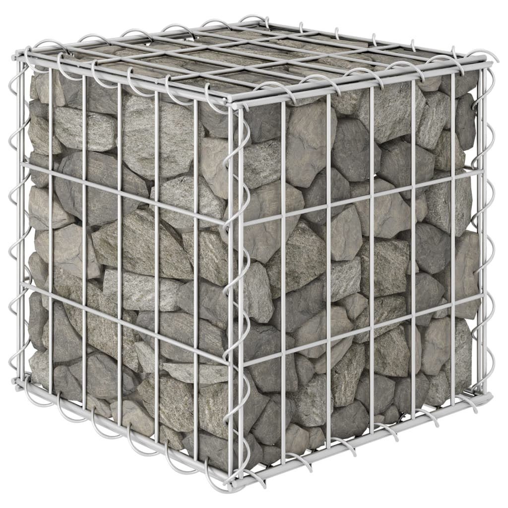 Vida Podwyższona donica gabionowa kostka drut stalowy 30x30x30 cm V-145648