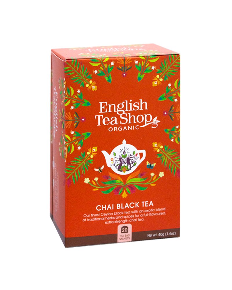 English Tea Shop,  herbata czarna Black Tea Chai, 20 saszetek